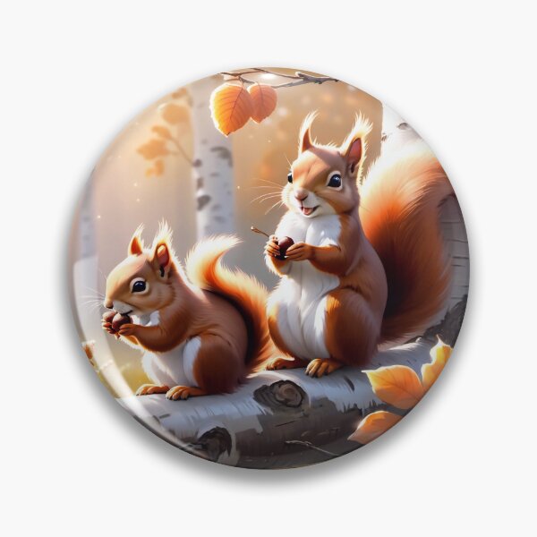 Item preview, Two fluffy squirrels  designed and sold by M-Y-A-R-T-.