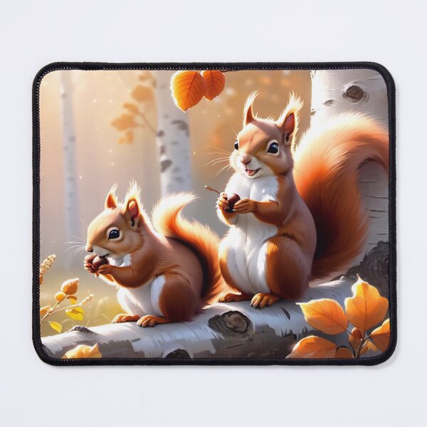 Item preview, Two fluffy squirrels designed and sold by M-Y-A-R-T-.