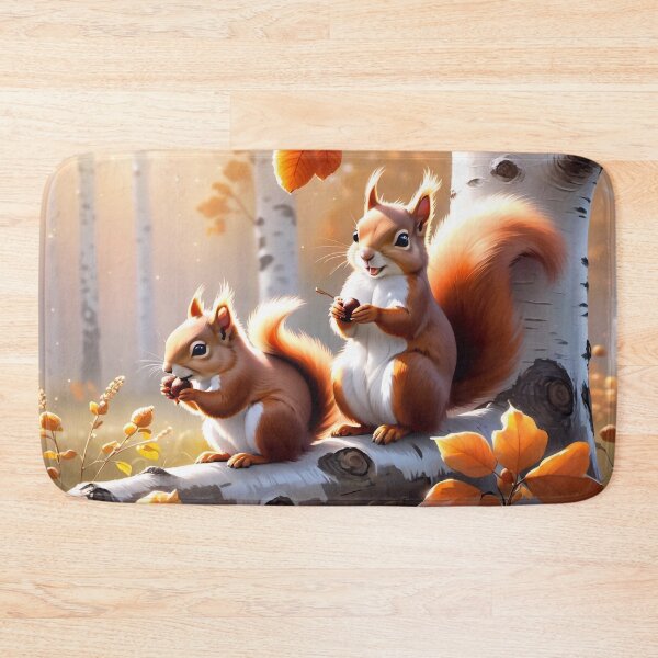 Item preview, Two fluffy squirrels  designed and sold by M-Y-A-R-T-.