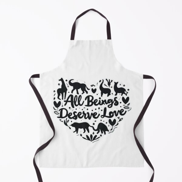 Item preview, All Beings Deserve Love - Animal Silhouette Heart designed and sold by NiftyWrx.
