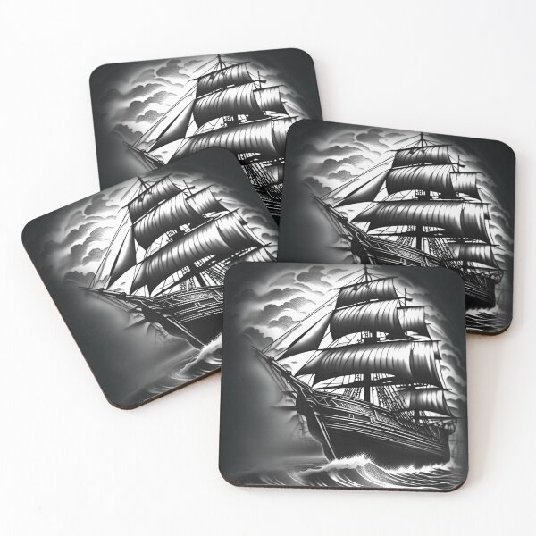 Item preview, Pirate ship designed and sold by MatrixTattoo.
