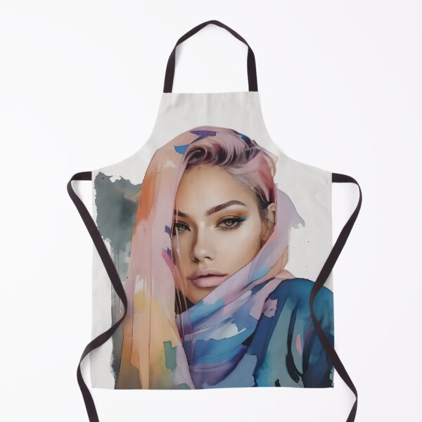 Artikelvorschau, Mädchen im blauen Aquarell entworfen und verkauft von agaksiazek.