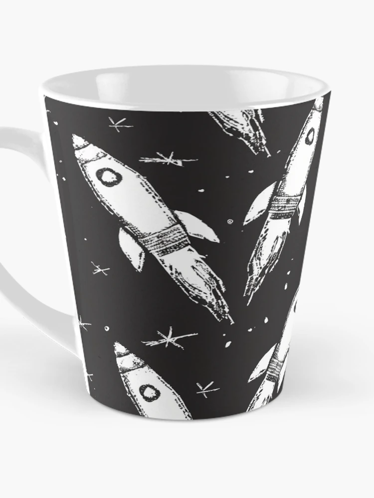 Thumbnail 3 of 4, Coffee Mug, Space Rockets designed and sold by Alfredus.
