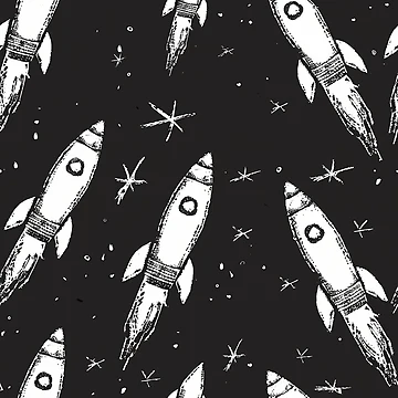 Artwork thumbnail, Space Rockets by Alfredus