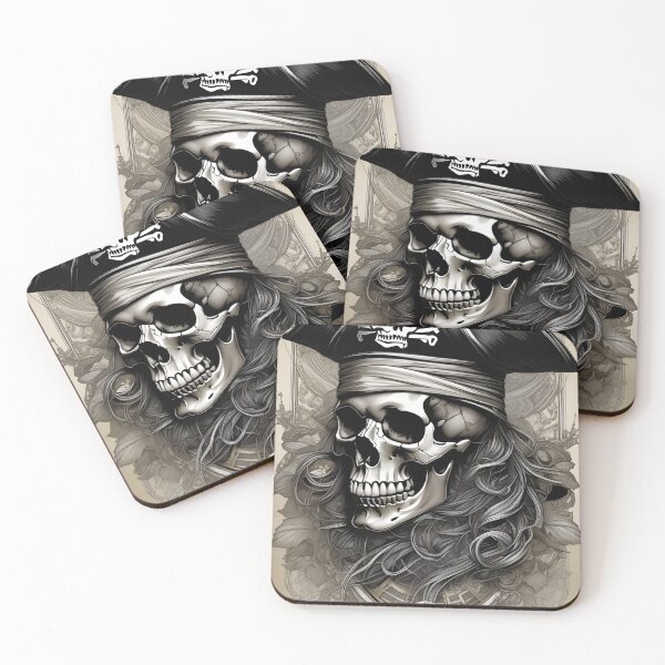 Item preview, Pirate Skull designed and sold by MatrixTattoo.