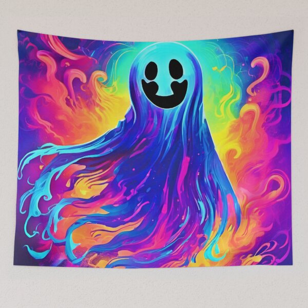 Item preview, Ethereal Ghost Art: Vibrant Haunting Creations designed and sold by Health And Fitness Posts e-Store.