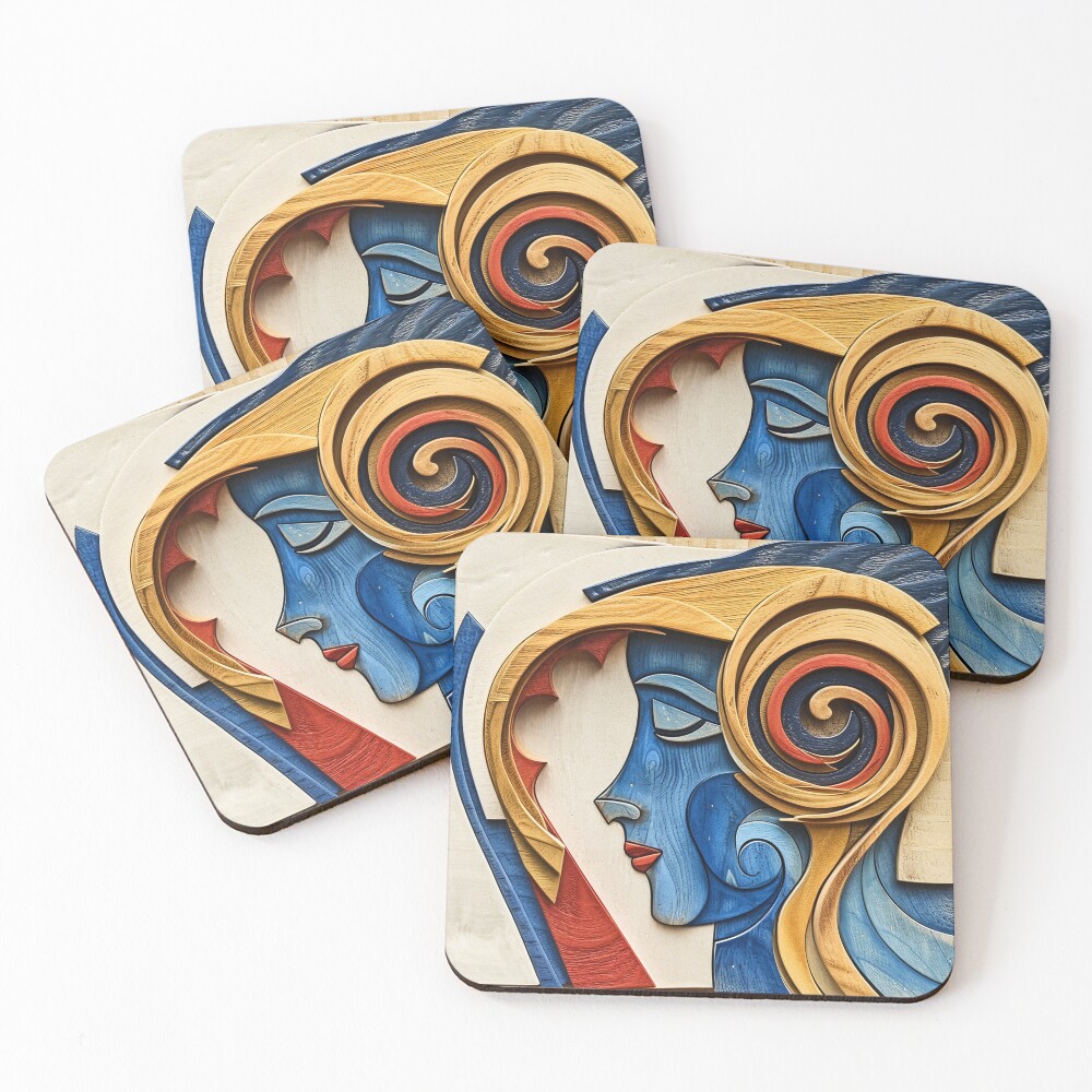 Item preview, Coasters (Set of 4) designed and sold by RENcraft.