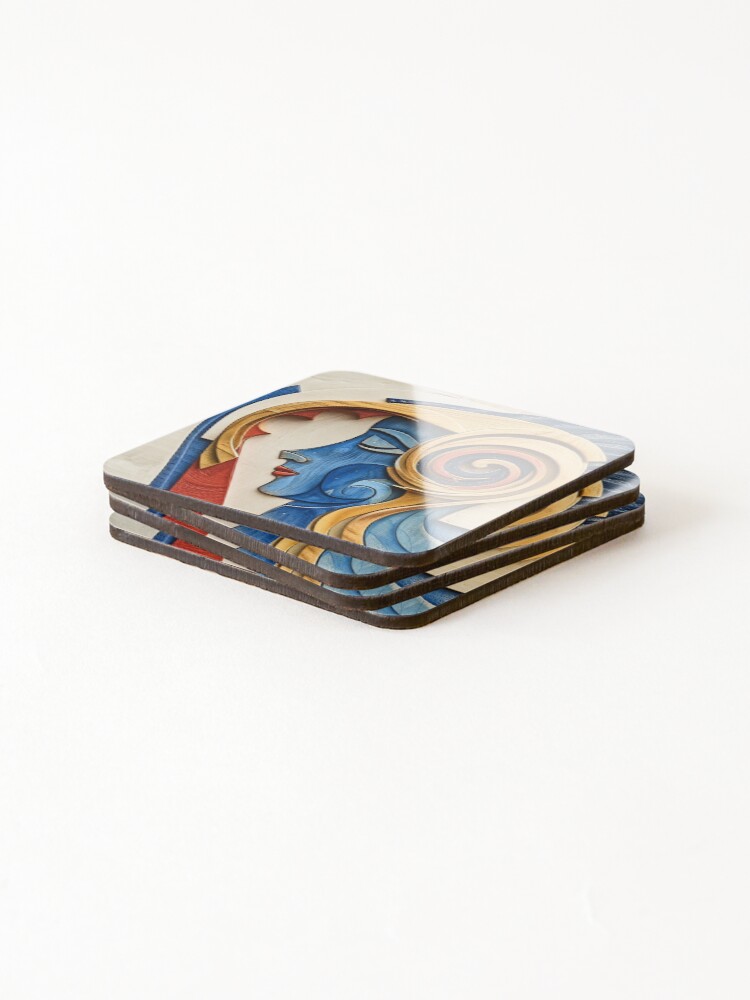 Thumbnail 4 of 5, Coasters (Set of 4), Inner Thoughts designed and sold by RENcraft.