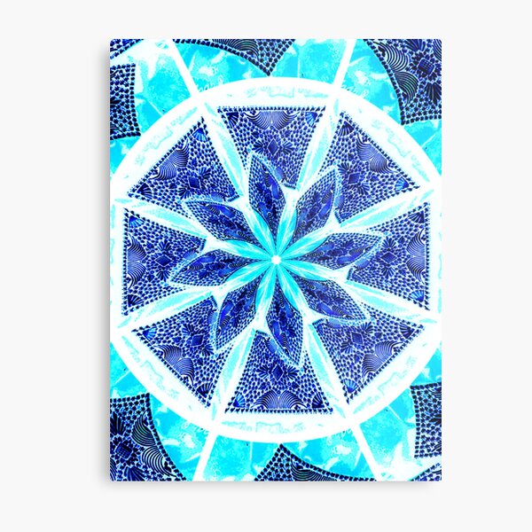 Water Blue Metal Print
