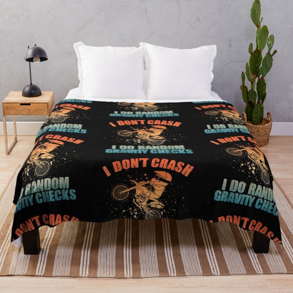 Item preview, I Don't Crash I Do Random Gravity Checks Motocross Dirtbike Lover designed and sold by Tigerr3g.