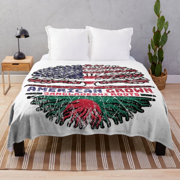Item preview, Bangladesh Bangladeshi US American USA United States Tree Roots Flag designed and sold by FlagX.