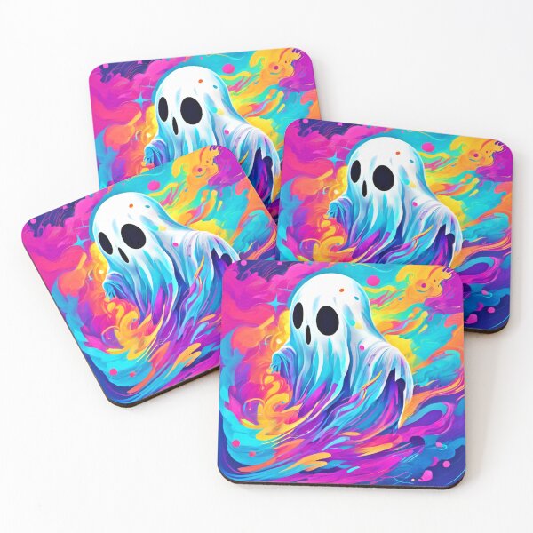 Item preview, Spectral Beauty: Vibrant Ghost Artwork  designed and sold by Health And Fitness Posts e-Store.