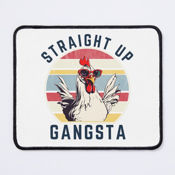 Item preview, Straight Up Gangsta Funny Chicken Retro VintageVibe designed and sold by gillys.