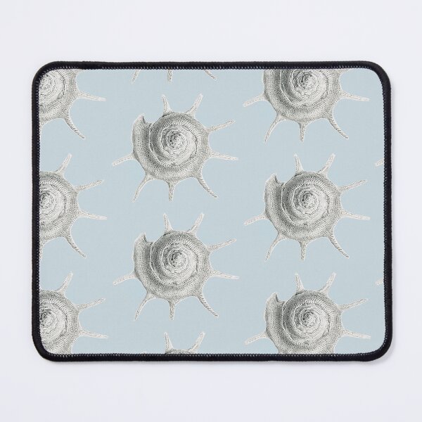 Item preview, Vintage seashells illustration on blue background designed and sold by helga-wigandt.