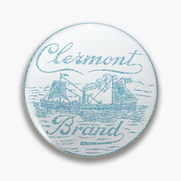 Item preview, Vintage "Clermont Brand" print block designed and sold by HudsonRiverArt.