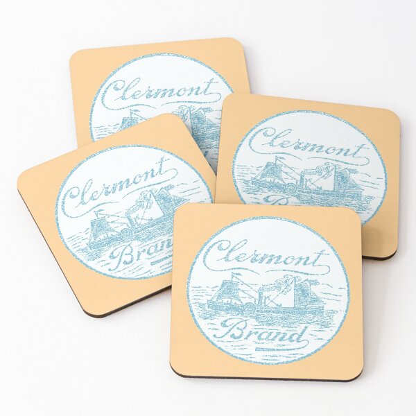 Item preview, Vintage "Clermont Brand" print block designed and sold by HudsonRiverArt.
