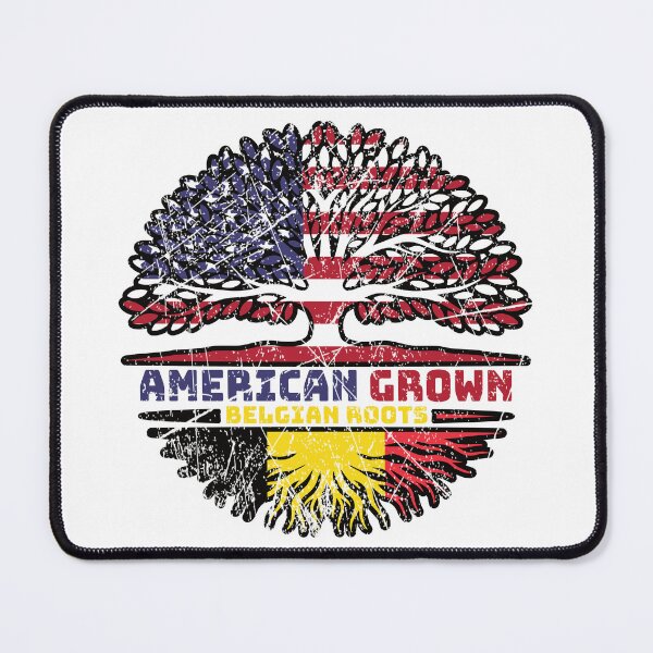 Item preview, Belgium Belgian US American USA United States Tree Roots Flag designed and sold by FlagX.