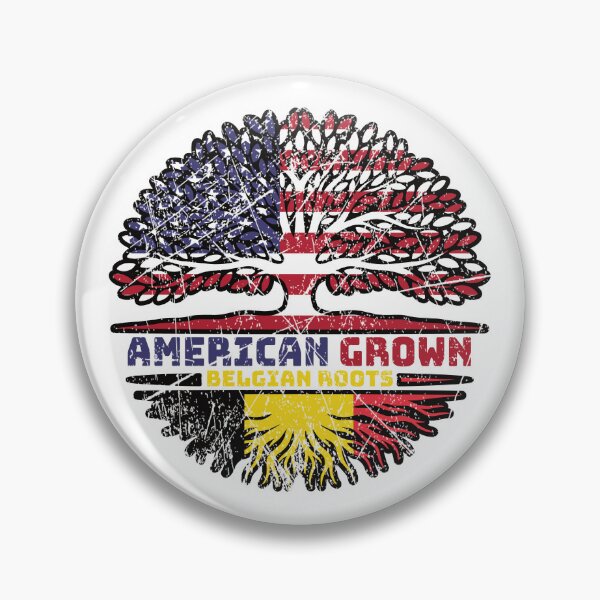 Item preview, Belgium Belgian US American USA United States Tree Roots Flag designed and sold by FlagX.