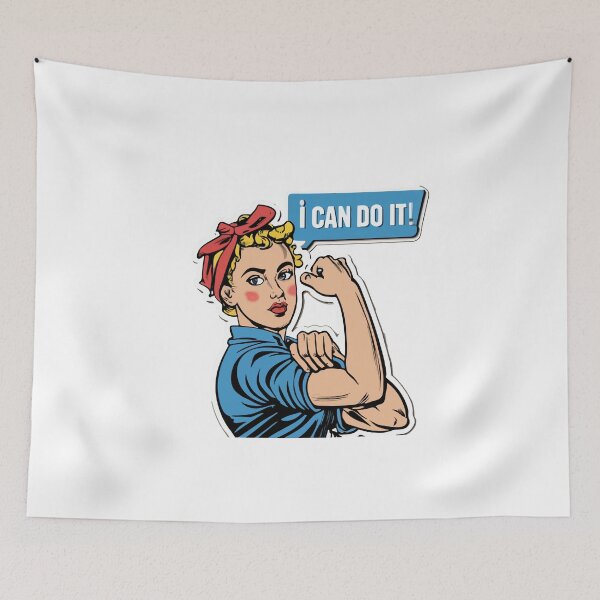 Item preview, Rosie the Riveter 'I Can Do It' Vintage Empowerment Design designed and sold by NiftyWrx.