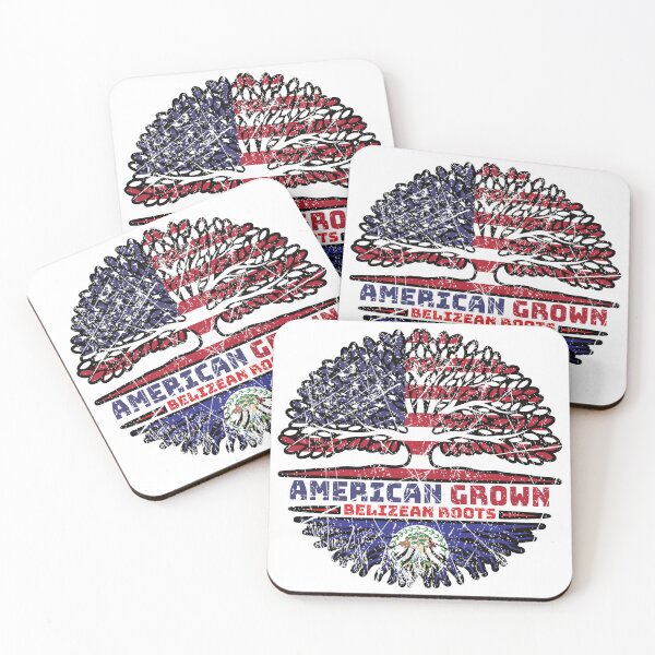 Item preview, Belize Belizean US American USA United States Tree Roots Flag designed and sold by FlagX.