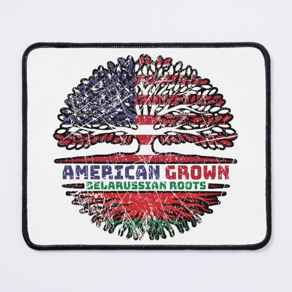 Item preview, Belarus Belarusian Belarussian US American USA United States Tree Roots Flag designed and sold by FlagX.