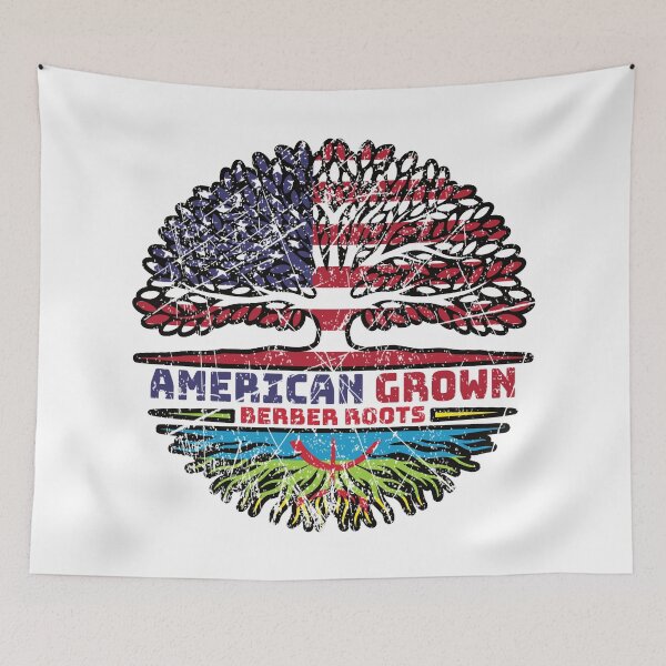 Item preview, Berber Amazigh US American USA United States Tree Roots Flag designed and sold by FlagX.