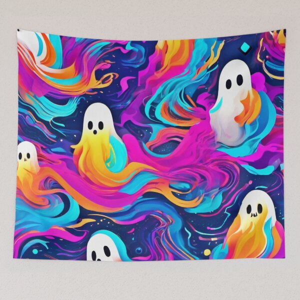 Item preview, Mesmerizing Spirits: Vibrant Ghostly Art designed and sold by Health And Fitness Posts e-Store.