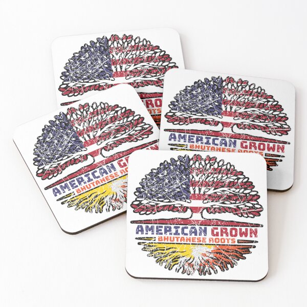 Item preview, Bhutan Bhutanese American USA Tree Roots Flag designed and sold by FlagX.