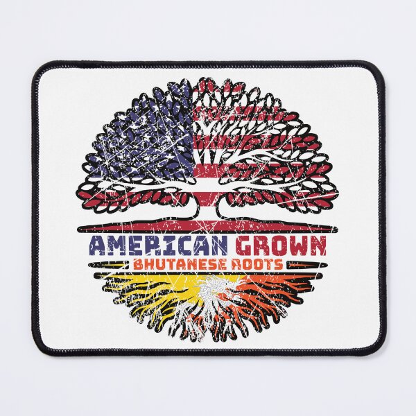 Item preview, Bhutan Bhutanese American USA Tree Roots Flag designed and sold by FlagX.