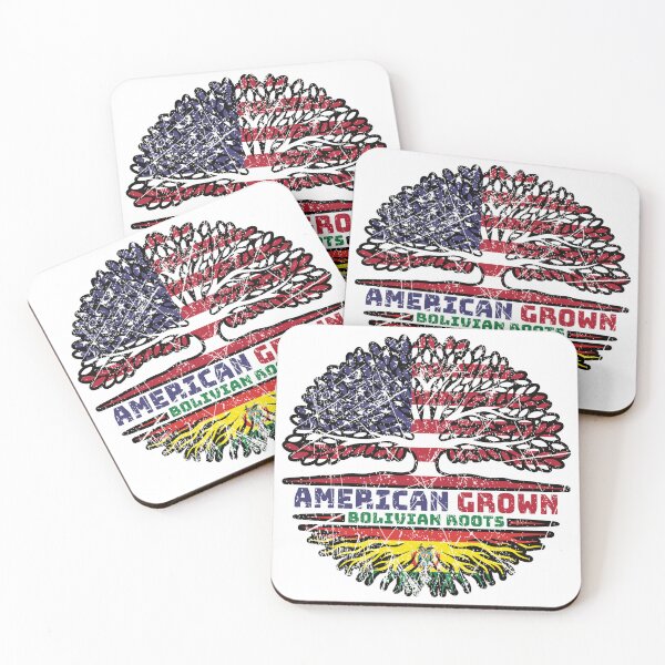 Item preview, Bolivia Bolivian US American USA United States Tree Roots Flag designed and sold by FlagX.