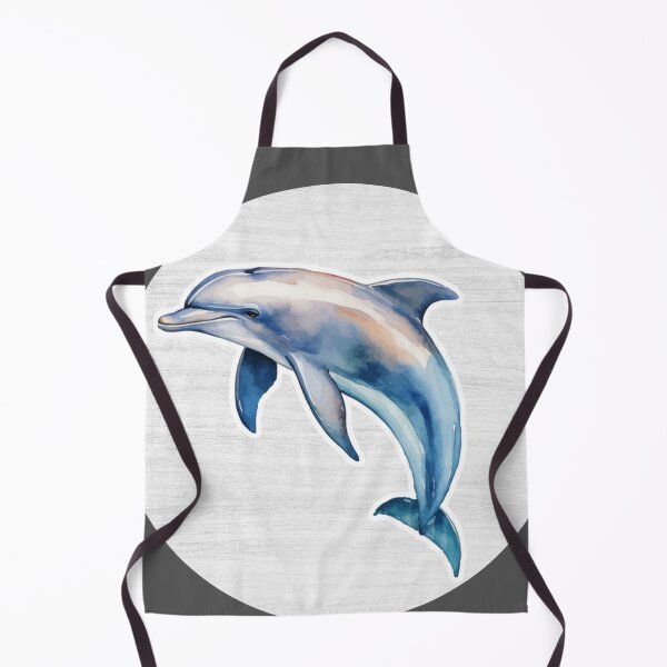 Item preview, Dolphin Watercolor Drawing designed and sold by LivingColorful.