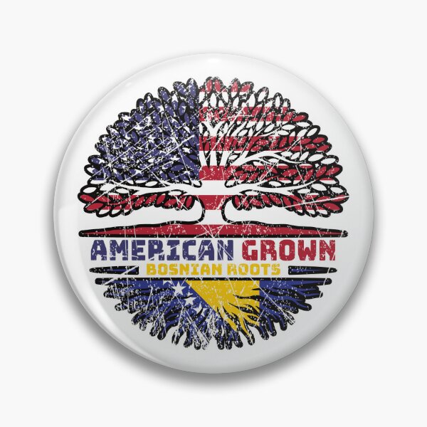 Item preview, Bosnia Bosnian US American USA United States Tree Roots Flag designed and sold by FlagX.