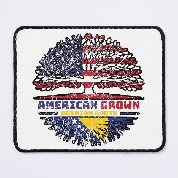 Item preview, Bosnia Bosnian US American USA United States Tree Roots Flag designed and sold by FlagX.