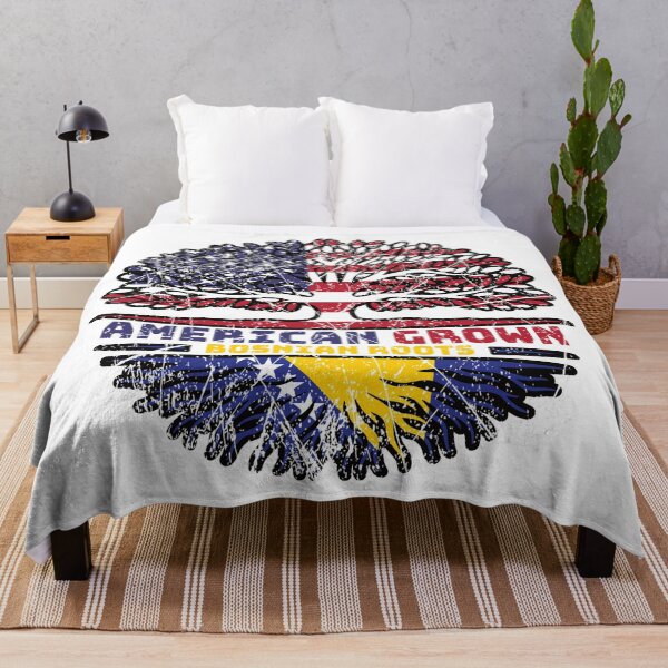 Item preview, Bosnia Bosnian US American USA United States Tree Roots Flag designed and sold by FlagX.