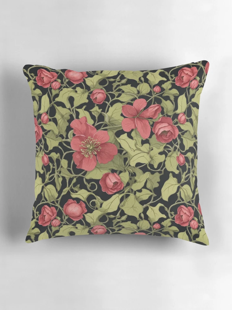 Thumbnail 3 of 4, Pillow, Summer Roses designed and sold by rootzero.