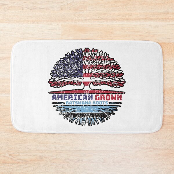 Item preview, Botswana Batswana American USA Tree Roots Flag designed and sold by FlagX.
