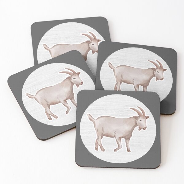 Item preview, Goat Watercolor Drawing designed and sold by LivingColorful.