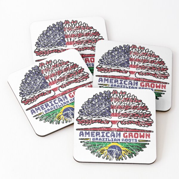 Item preview, Brazilian Brazil US American USA United States Tree Roots Flag designed and sold by FlagX.