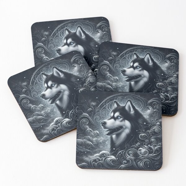 Item preview, Whimsical Gothic Husky designed and sold by PawspectCreate.
