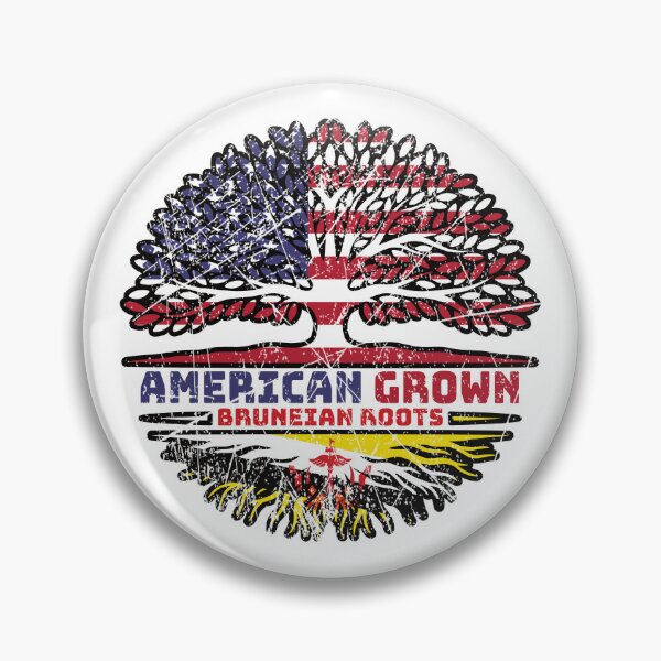 Item preview, Brunei Bruneian American USA Tree Roots Flag designed and sold by FlagX.