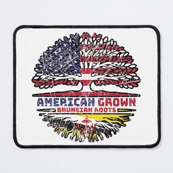 Item preview, Brunei Bruneian American USA Tree Roots Flag designed and sold by FlagX.