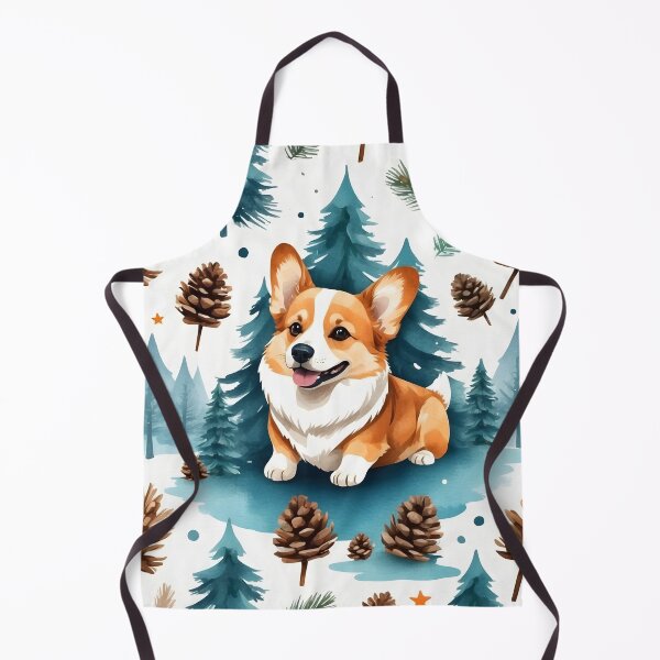 Item preview, Corgi in a Wintry Forest designed and sold by digiscapeart.