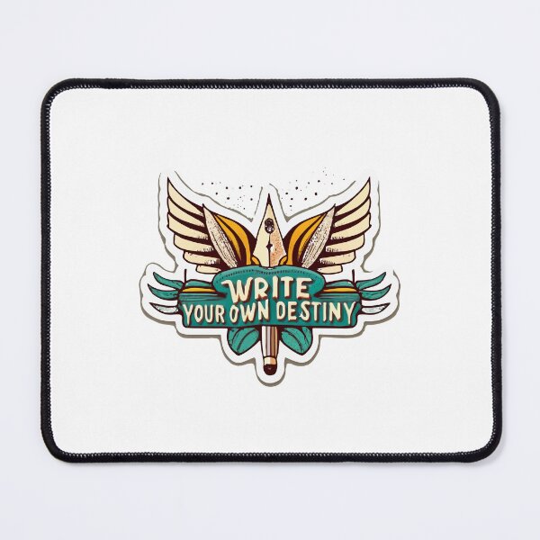 Item preview, Stylized Pen Nib with Wings - Write Your Own Destiny designed and sold by NiftyWrx.