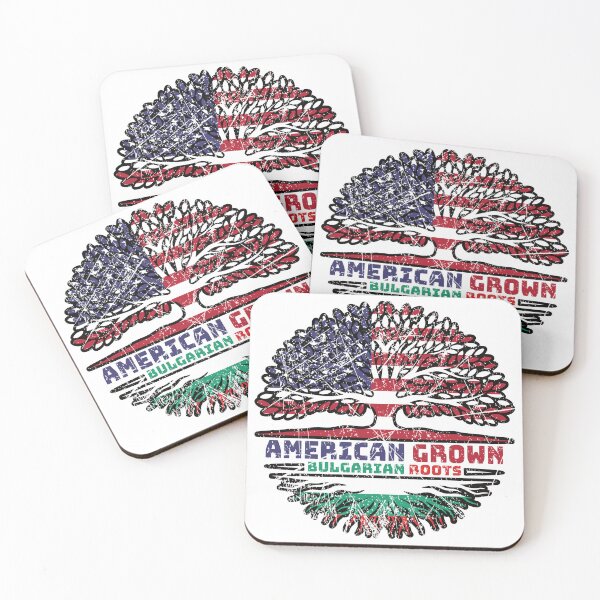 Item preview, Bulgaria Bulgarian US American USA United States Tree Roots Flag designed and sold by FlagX.