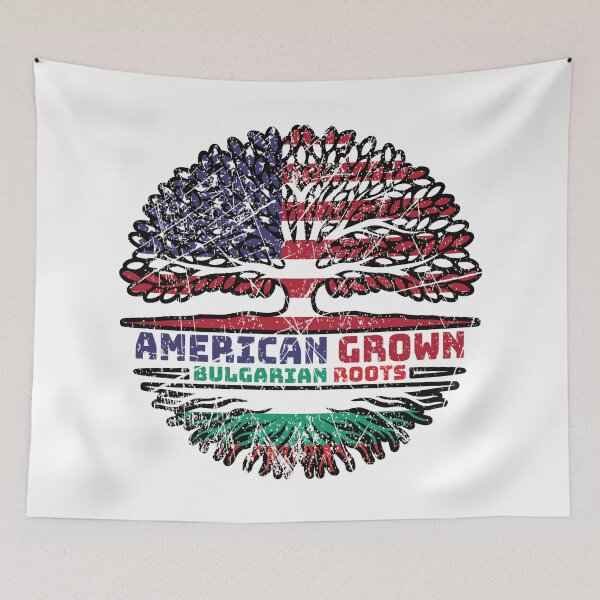 Item preview, Bulgaria Bulgarian US American USA United States Tree Roots Flag designed and sold by FlagX.