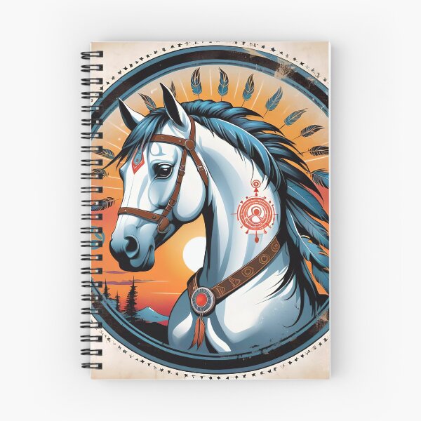 Artikelvorschau, Native American Style Animal Art Spirit Horse entworfen und verkauft von TheArtOfPat.