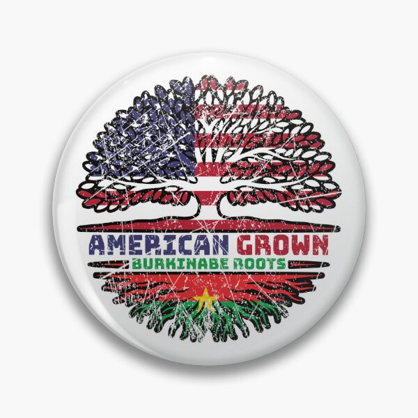Item preview, Burkina Faso Burkinabe American USA Tree Roots Flag designed and sold by FlagX.