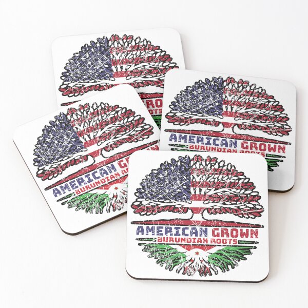 Item preview, Burundi Burundian American USA Tree Roots Flag designed and sold by FlagX.