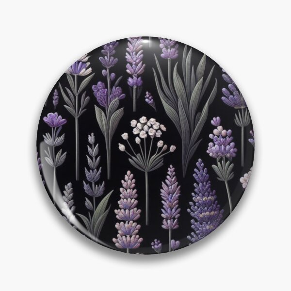 Item preview, watercolor nature, Lavande, watercolor floral, black background designed and sold by asbno19.
