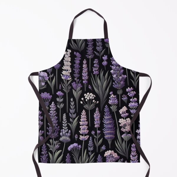 Item preview, watercolor nature, Lavande, watercolor floral, black background designed and sold by asbno19.